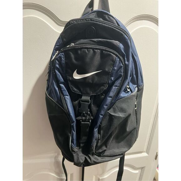 Nike Blue and Black Club Team Swoosh Basketball Or Soccer Sports Backpack